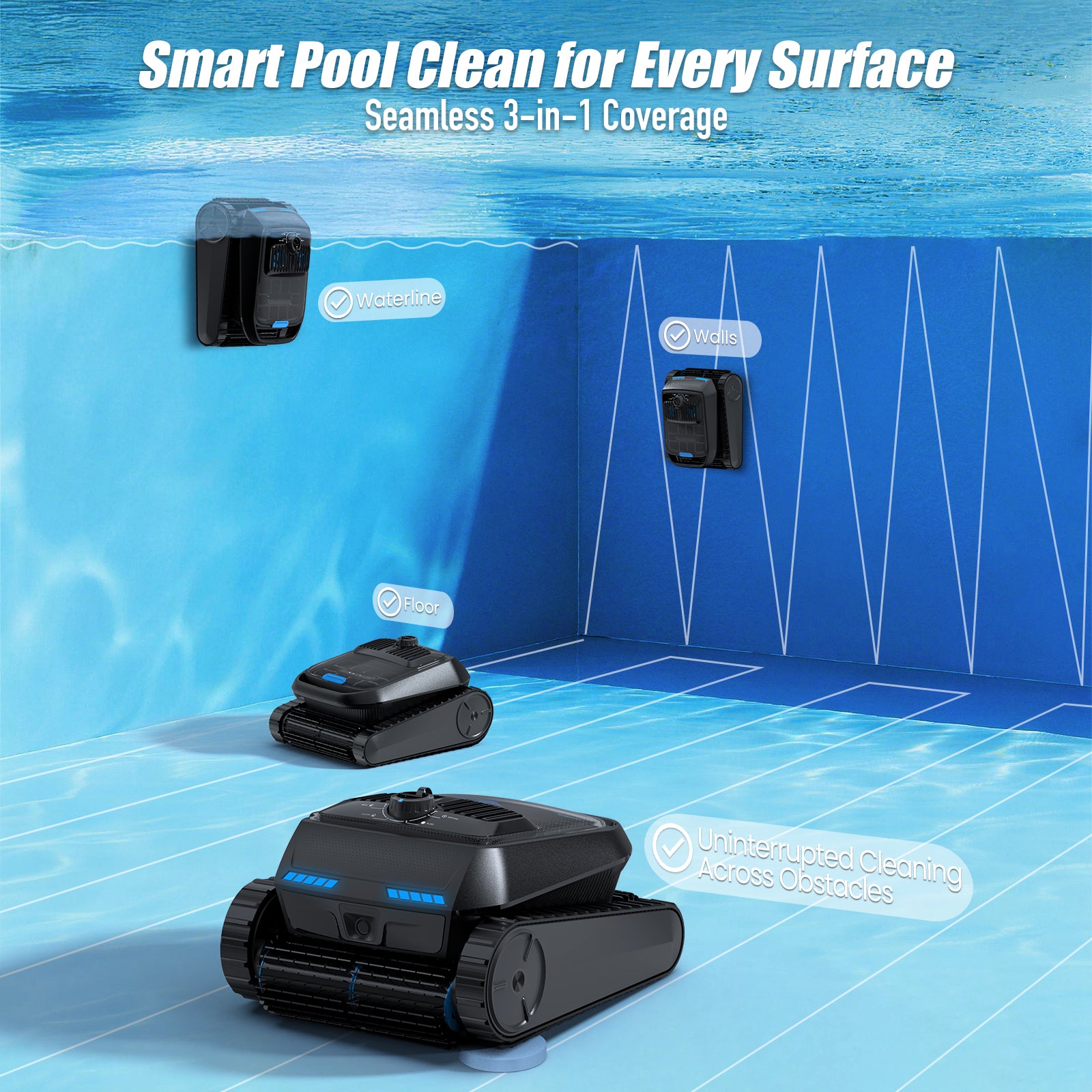 AIRROBO Cordless Robotic Pool Cleaner – Smart, Powerful, All-Pool Cleaning CP400 Lite