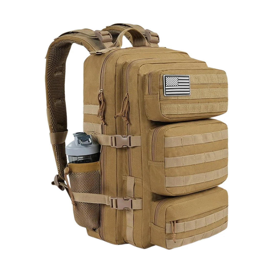 Military Style Backpack with MOLLE System and Various Pockets - Image 5
