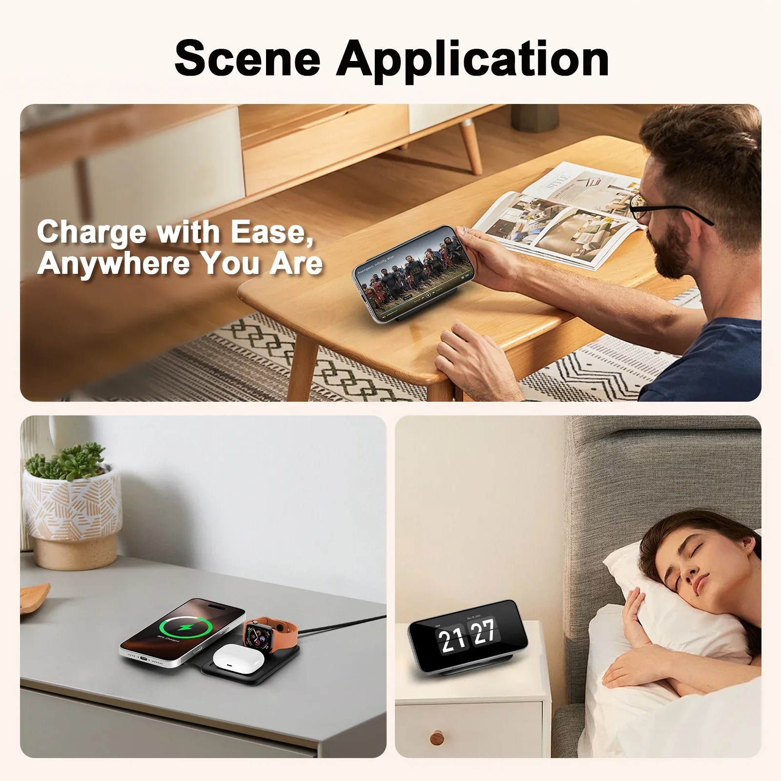 3-in-1 Magnetic Charging Station – Foldable Design - Image 7