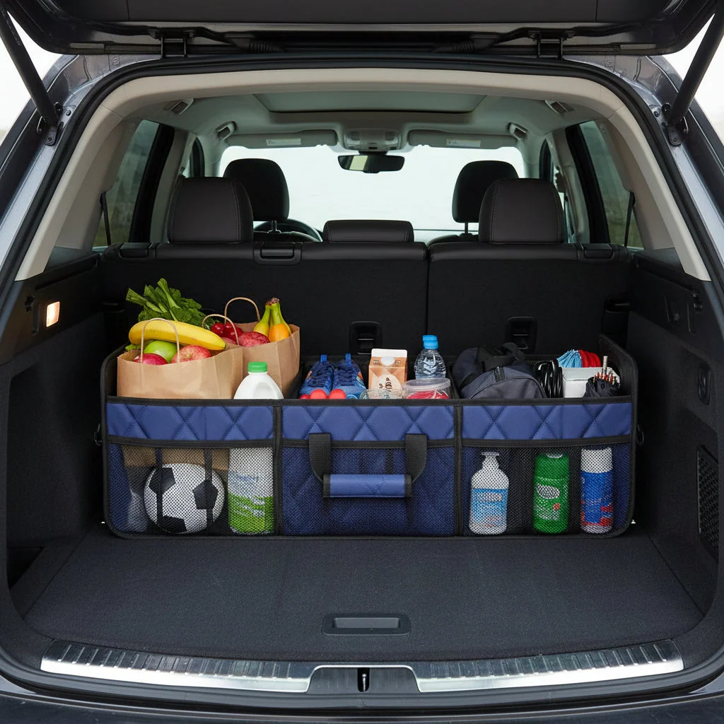 Spacious Waterproof Trunk Organizer – Foldable Car Storage Solution - Image 15