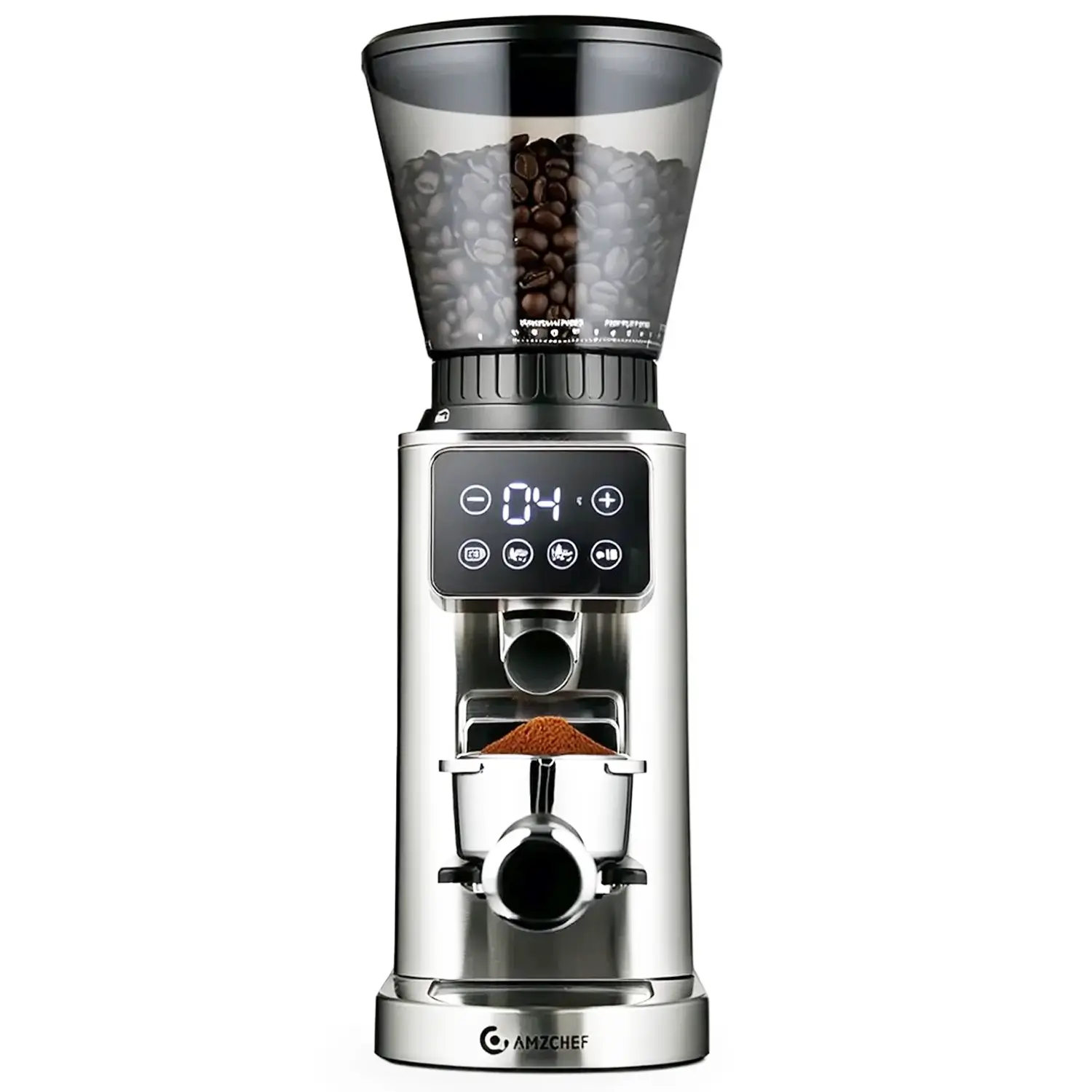 AMZCHEF Coffee Grinder with Removable Funnel Base 1