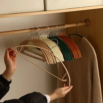 Clothes Hangers Soft-Touch Finish Ergonomic Curve