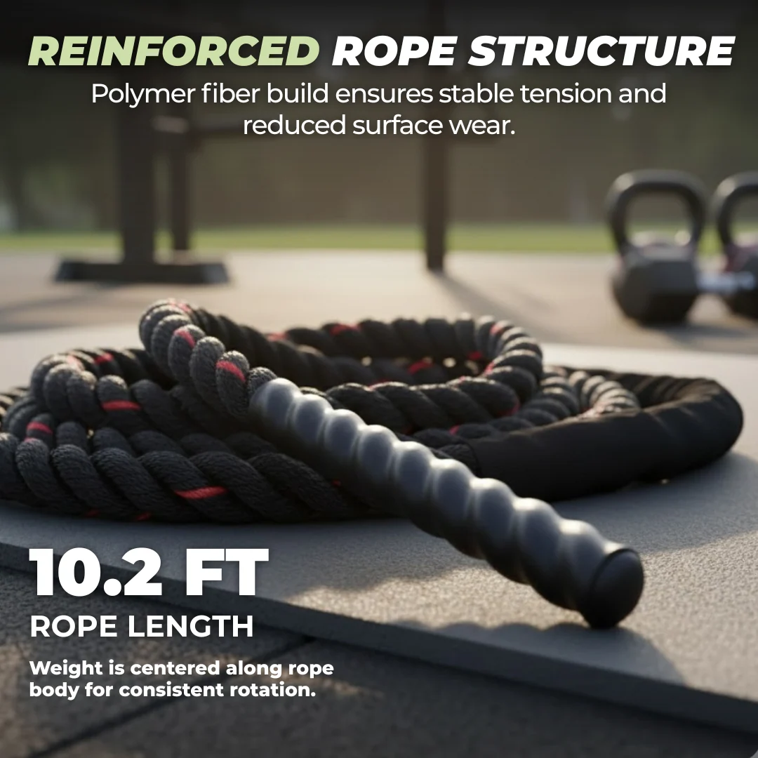 Weighted Jump Rope for Men and Women, 2.8lb–5lb Training Rope