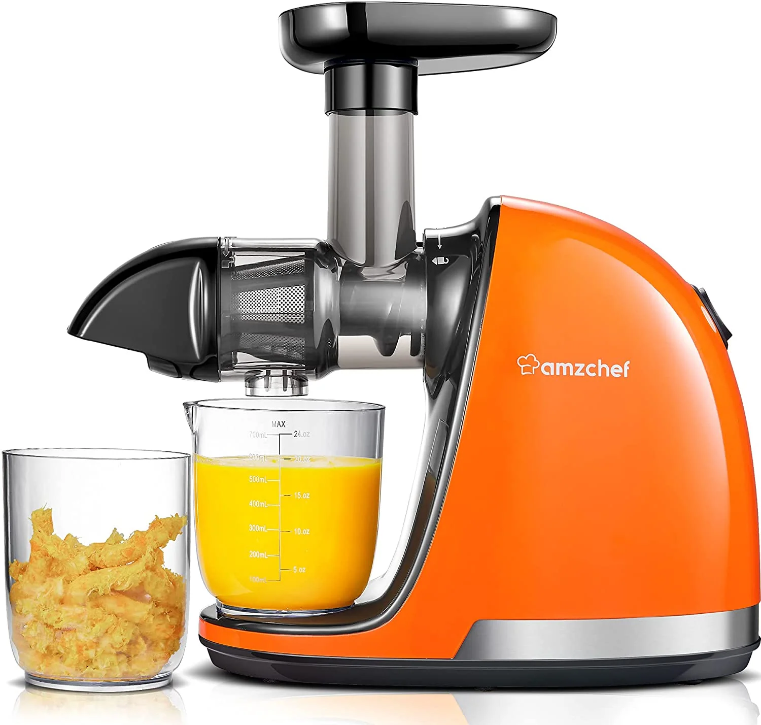 AMZCHEF Slow Juicer Masticating Juicer Machine ZM1501 Orange