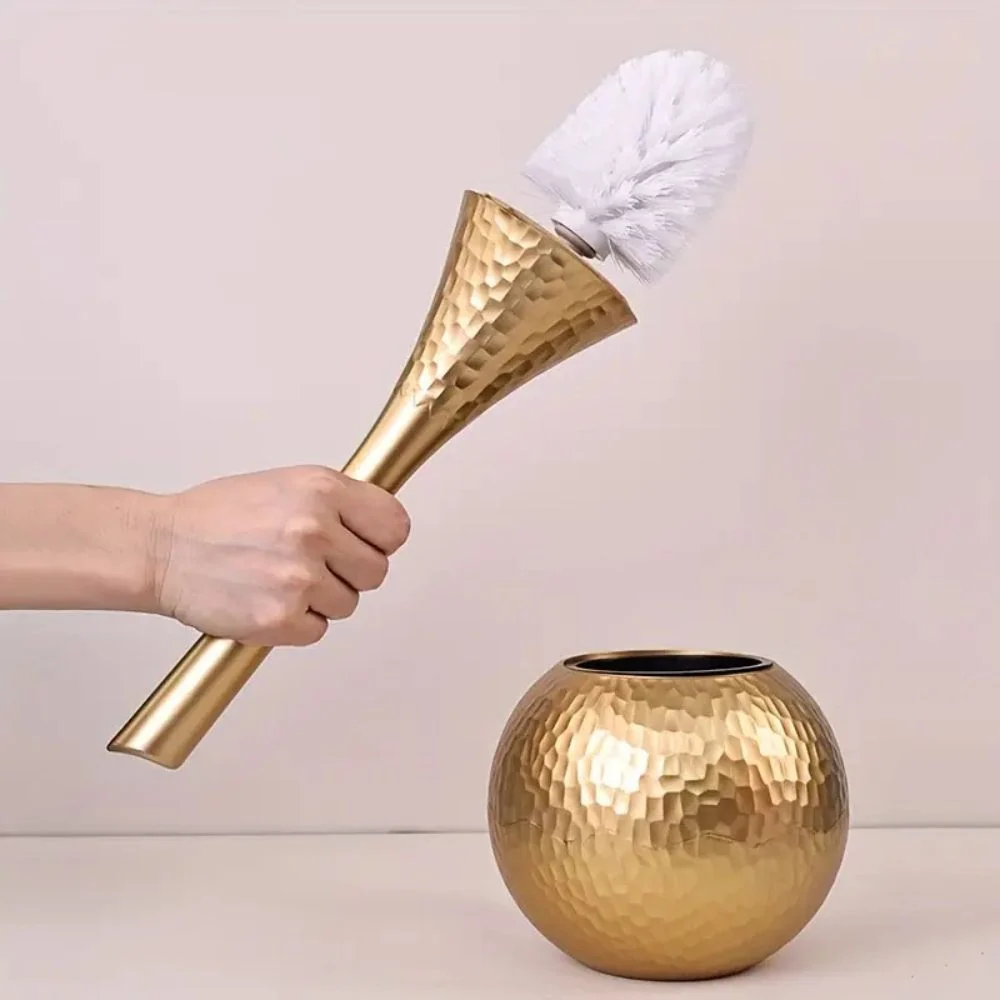 Toilet Brush Firm Bristles Ergonomic Handle Concealed Storage Base - Image 5