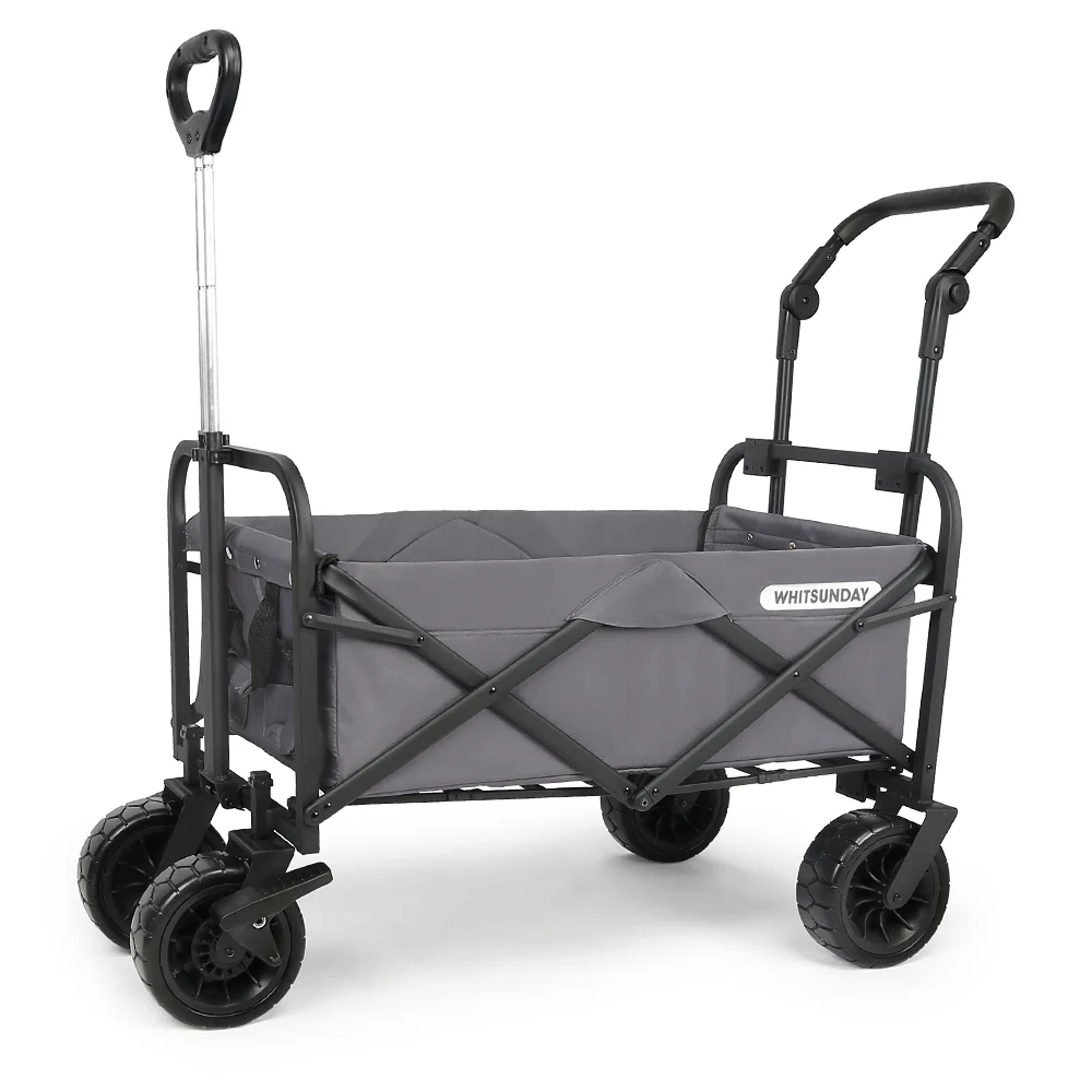 Whitsunday Folding Wagon 8" Heavy Duty Whlees with Push Bar (Standard Size PLUS)