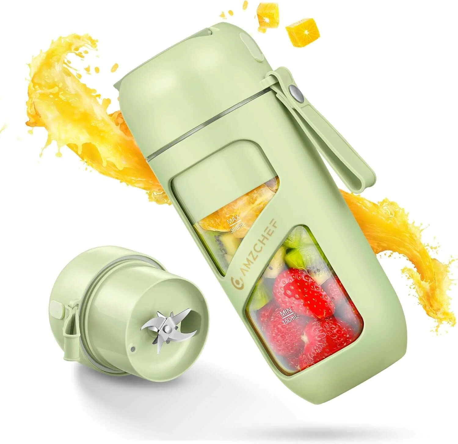 AMZCHEF Portable Blender with 10-Blade for Sports and Travel 2