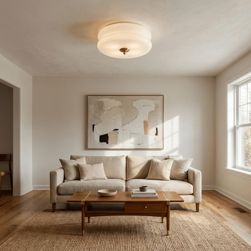 Elegant Retro Ceiling Light Fixture with Art Deco Flair - Image 10