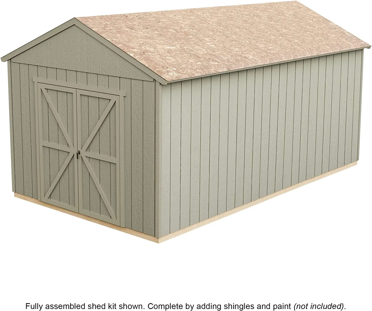 Handy Home Products Rookwood 10 ft. x 16 ft. Wood Storage Shed - Image 8