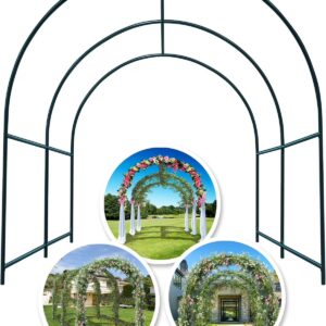 YardGrow Large Garden Support Arch Frame Climbing Plant Arch Arbor for Various Climbing Plant Roses Vines Birthday Wedding Party Decoration Pergola Frame (6.5 x 7 x 7.2ft)
