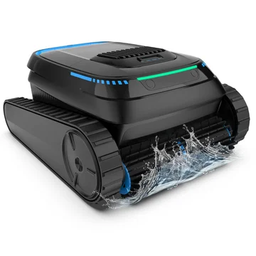 Airrobo PC10 Black Cordless Robotic Pool Vacuum Cleaner, Wall-Climbing Pool Robot Vacuum