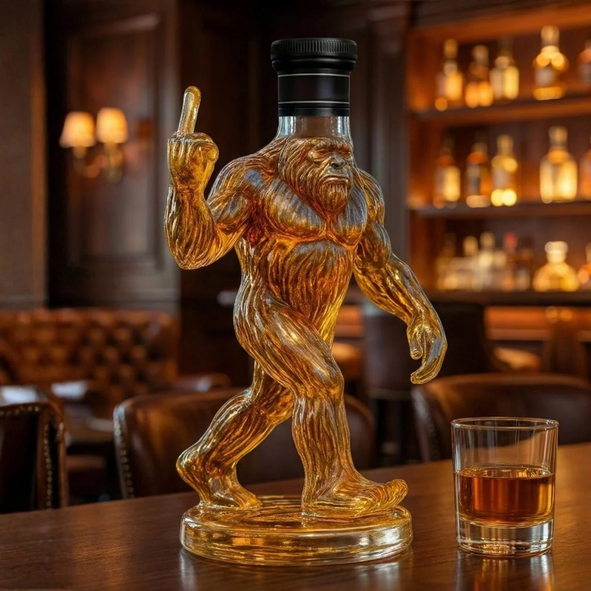 Elegant Glass Mythical Creature Spirits Decanter