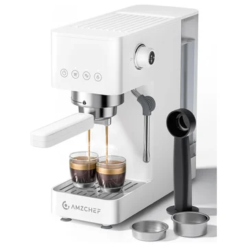 AMZCHEF Espresso Machine 20 Bar Fast Heat Up Milk Frother