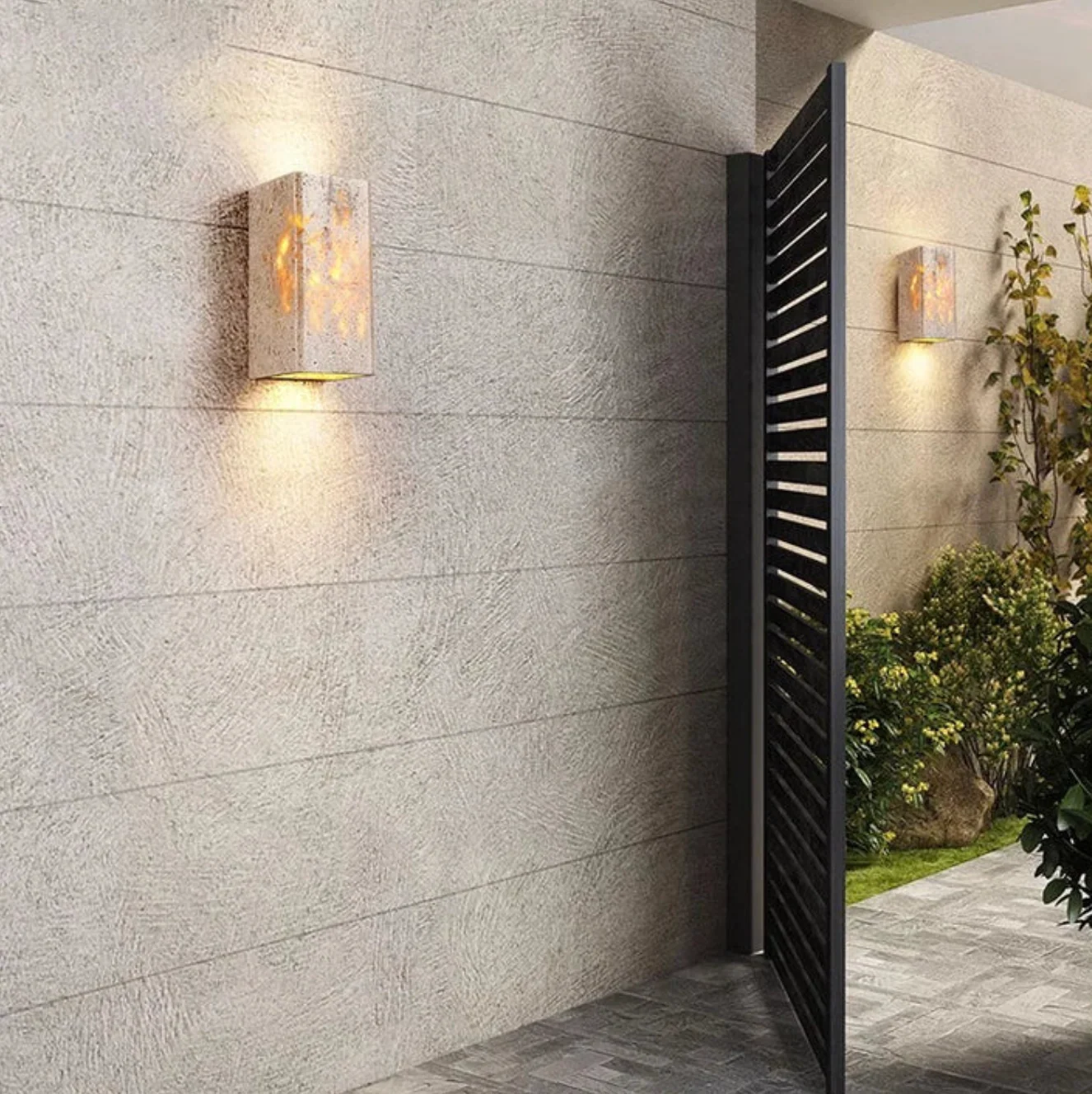 Elegant Stone Wall Light - Unique Natural Accent Fixture - Image 6