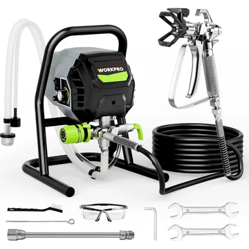 WORKPRO 700W Airless Paint Sprayer, 2900PSI High Efficiency Thinning-Free Electric Paint Sprayer with Extension Rod, Paint Sprayer for Home Interior, Exterior, Furniture, Fence & Ceilings