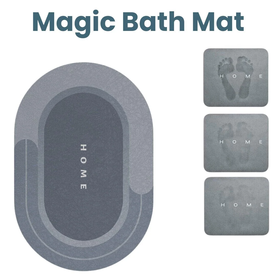 Bath Mat Quick-Dry Super-Absorbent Non-Slip