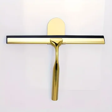 Squeegee Stainless Steel Gold Finish Non-Slip Handle