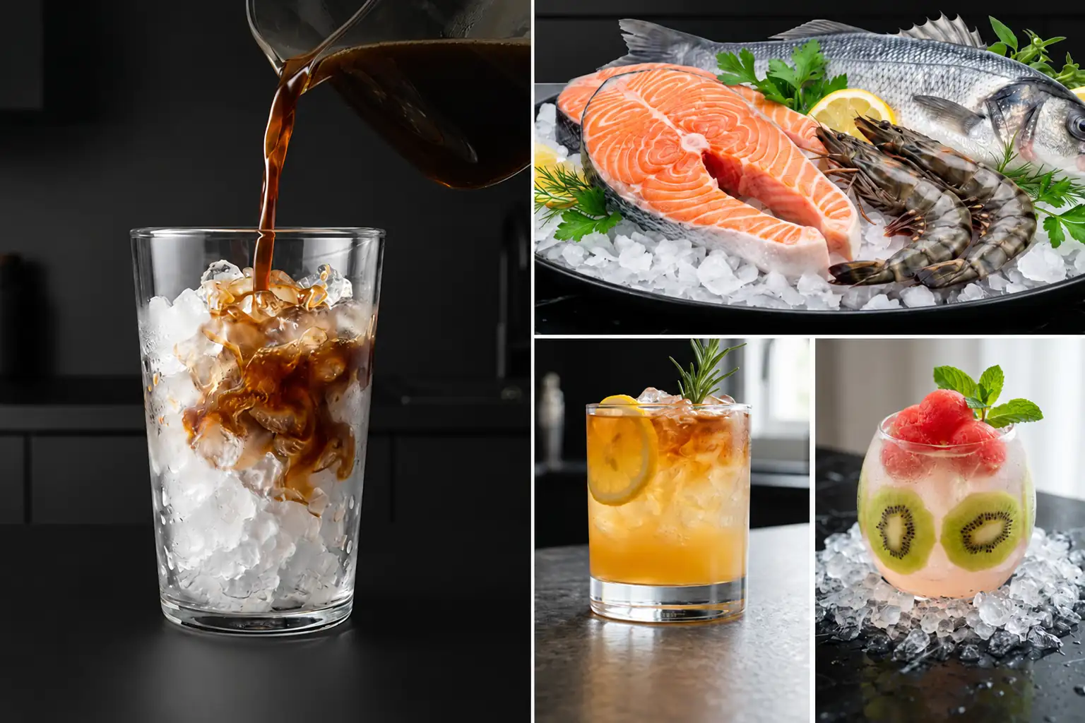 Kismile nugget ice maker for home with nugget ice for iced coffee, seafood, cold drinks, and desserts