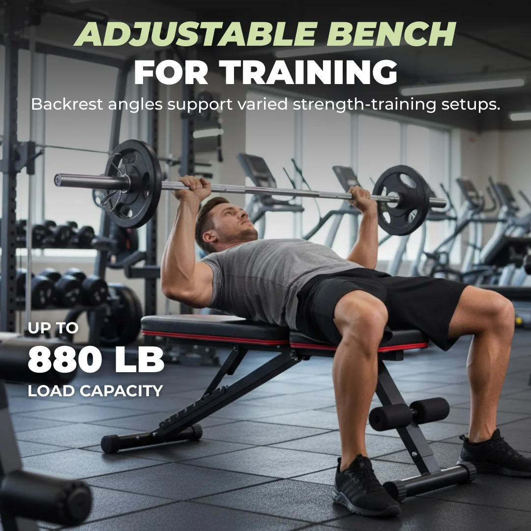 Adjustable Weight Bench for Home Gym with Incline and Decline Options