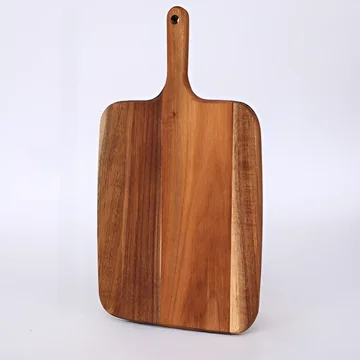 Serving Platter Solid Wood Ergonomic Handle 14 x 10