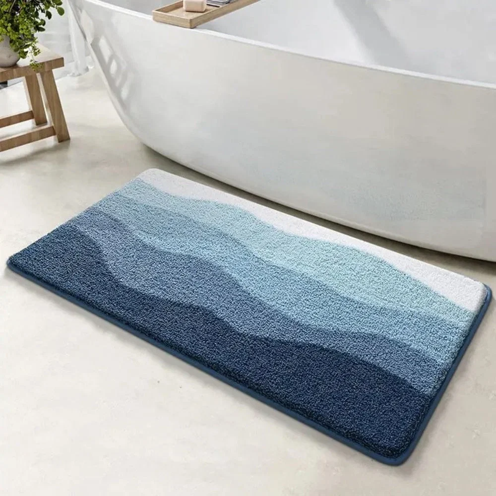Bath Mat Coastal Wave Non-Slip & Absorbent - Image 3