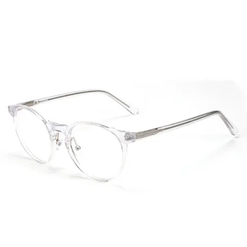 Vintage Round Eyewear with Glass Lenses