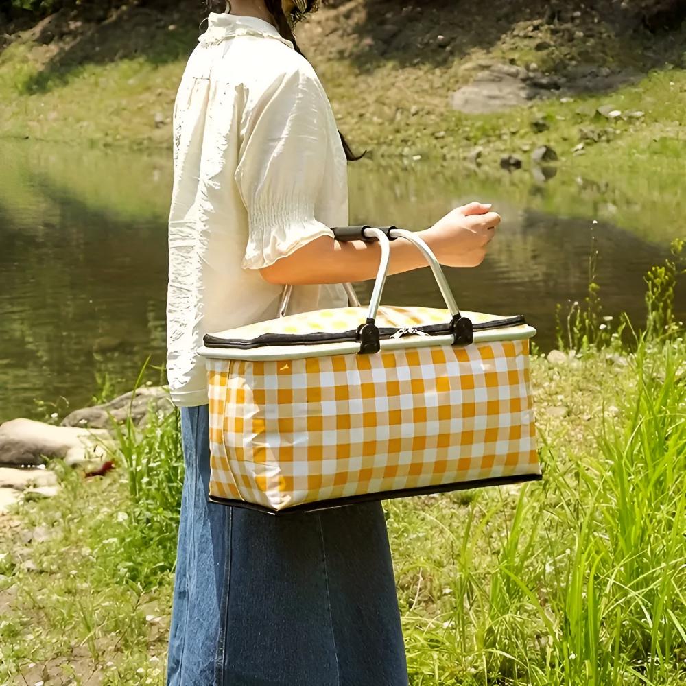 Picnic Basket Insulated Foldable 22L Padded Handles - Image 9