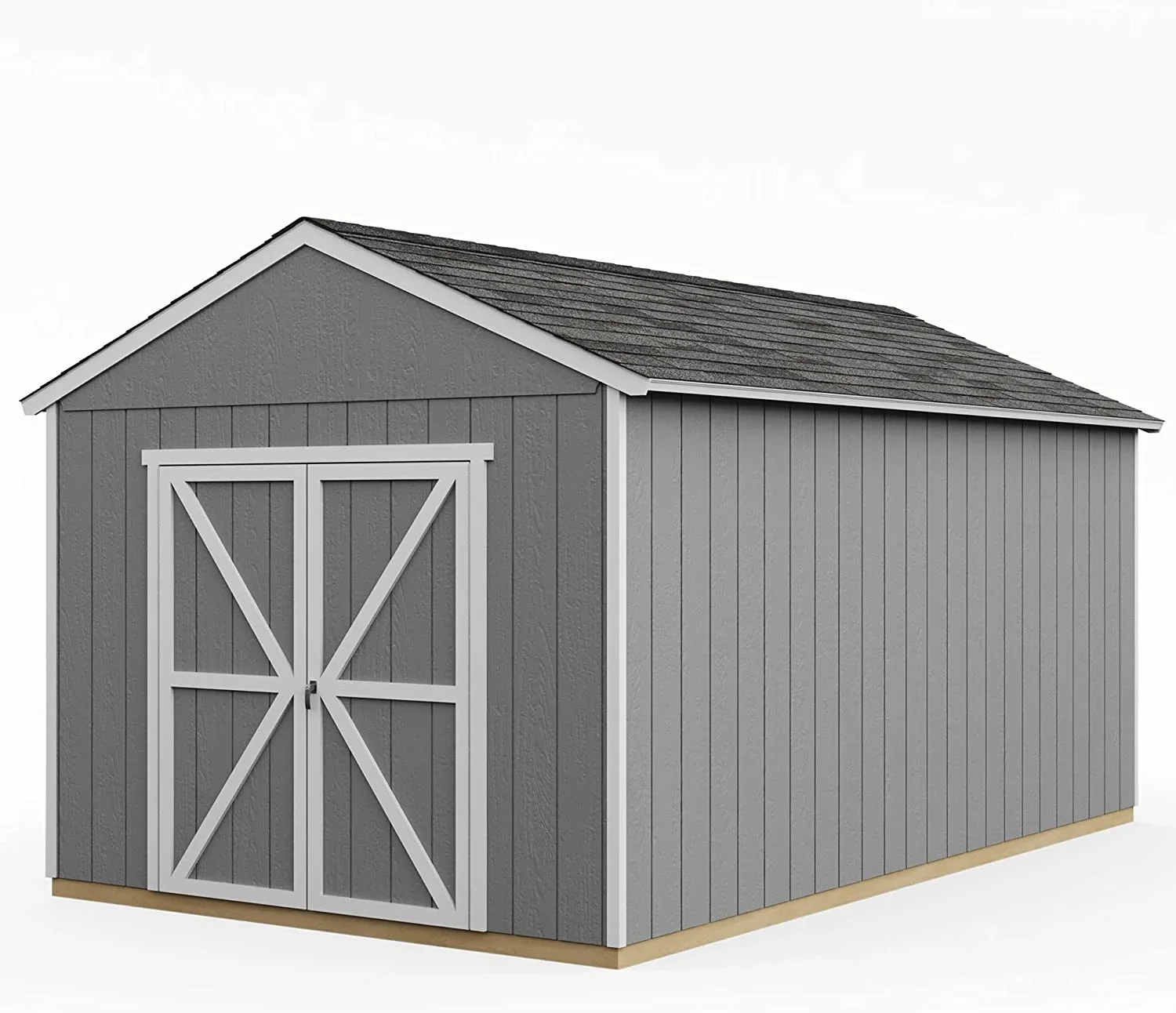 Handy Home Products Rookwood 10 ft. x 16 ft. Wood Storage Shed - Image 2