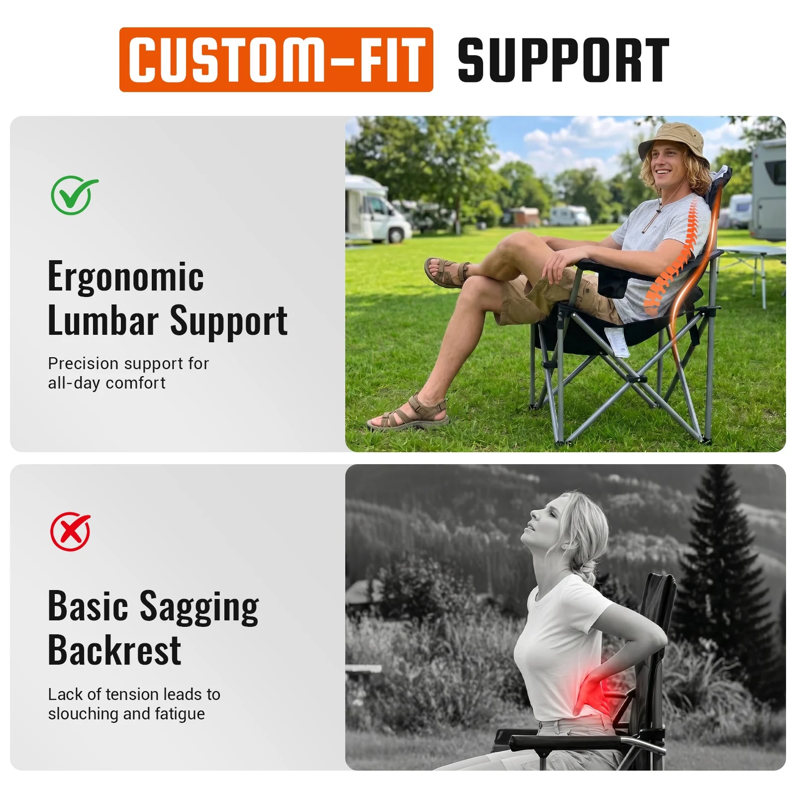 KingCamp Lumbar Support Oversized Camping Chair - Image 60