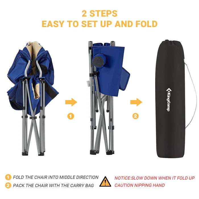 KingCamp Lumbar Support Oversized Camping Chair - Image 24