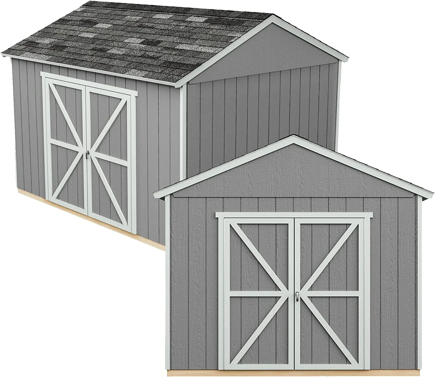 Handy Home Products Rookwood 10 ft. x 16 ft. Wood Storage Shed - Image 4