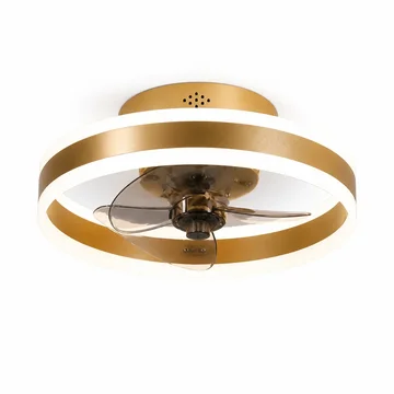 Flush Mount Ceiling Fan Dimmable LED Energy-Efficient
