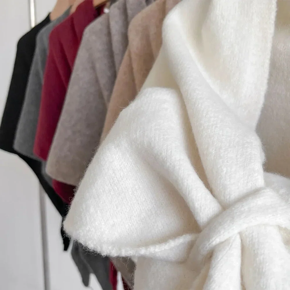 Triangle Shawl Lightweight Microfiber Blend Machine Washable - Image 7
