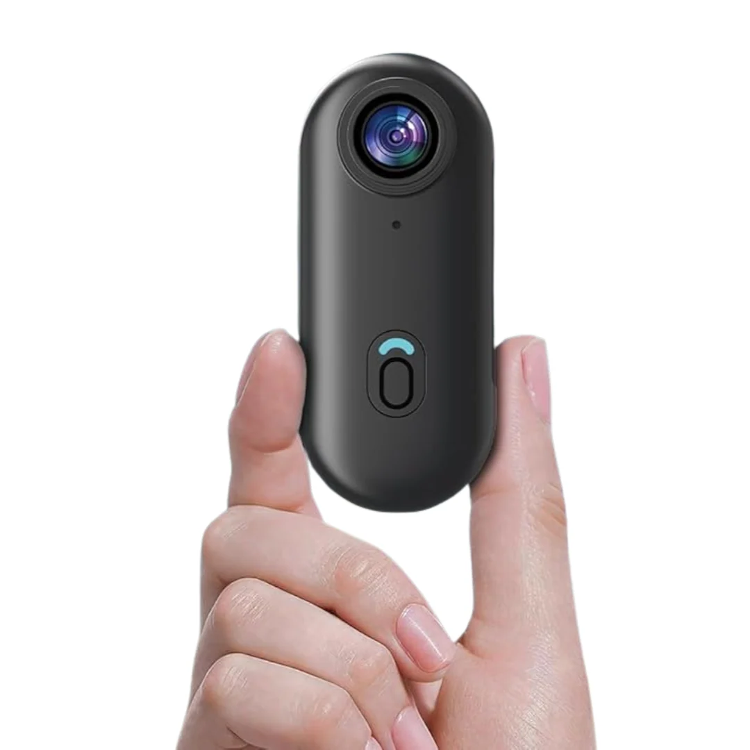 Water-Resistant Mini Action Camera 128GB – 4K Wearable Thumb Cam - Image 2