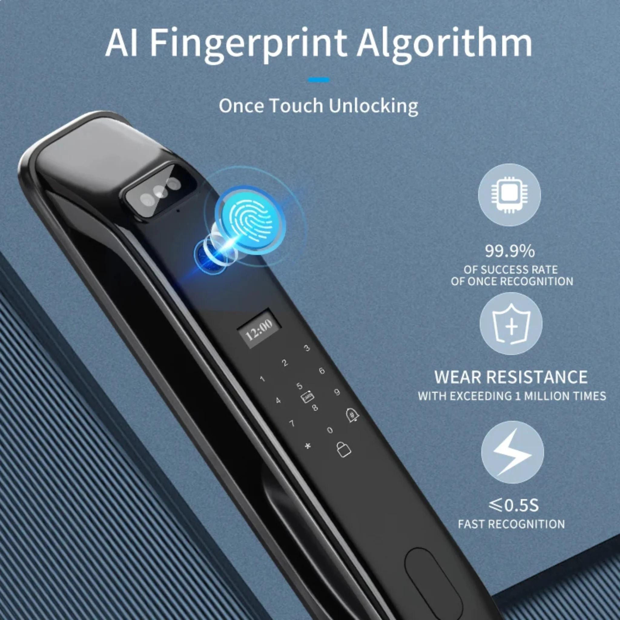 Advanced Biometric Entry Lock with Face Detection Technology - Image 3
