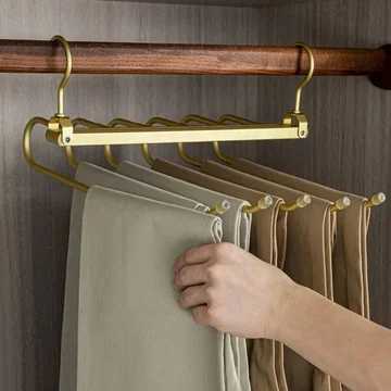 Trouser Hanger Space-Saving Foldable 360° Rotating
