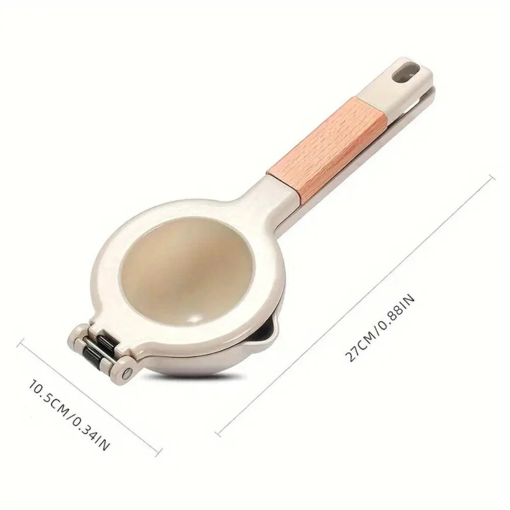 Manual Citrus Squeezer Double-Layer Stainless Steel Wood Handle - Image 6