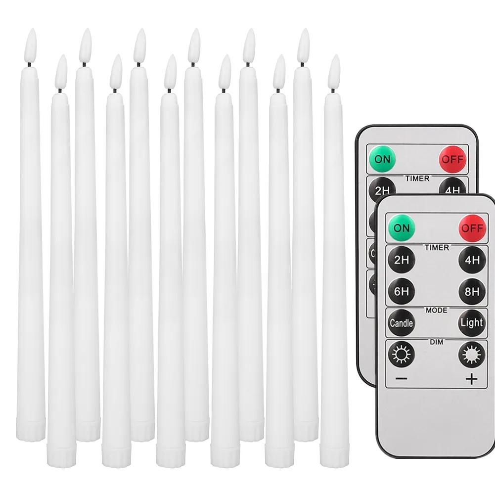 LED Taper Candles without Flame