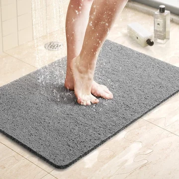 Bath & Shower Mat Non-Slip Quick-Drain Mold-Resistant