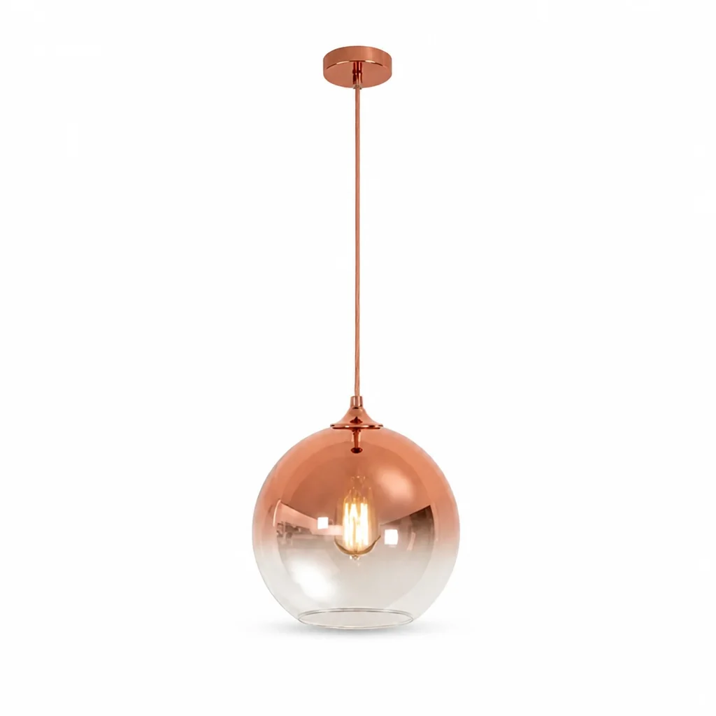 Pendant Light Metallic Gradient Glass Energy-Efficient LED - Image 16