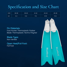 Blue Reef Freediving Fins