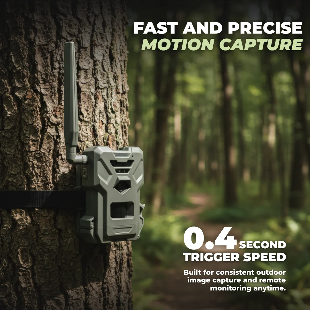 LTE Cellular Trail Camera with Night Vision and Motion Activation