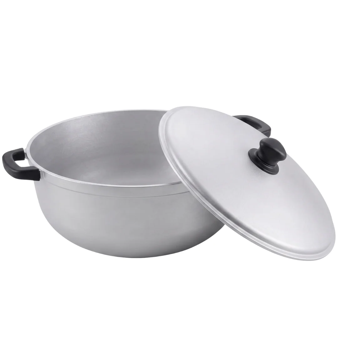 Aluminum Cooking Pot with Lid for Rice, Soups, and Stews - Image 4