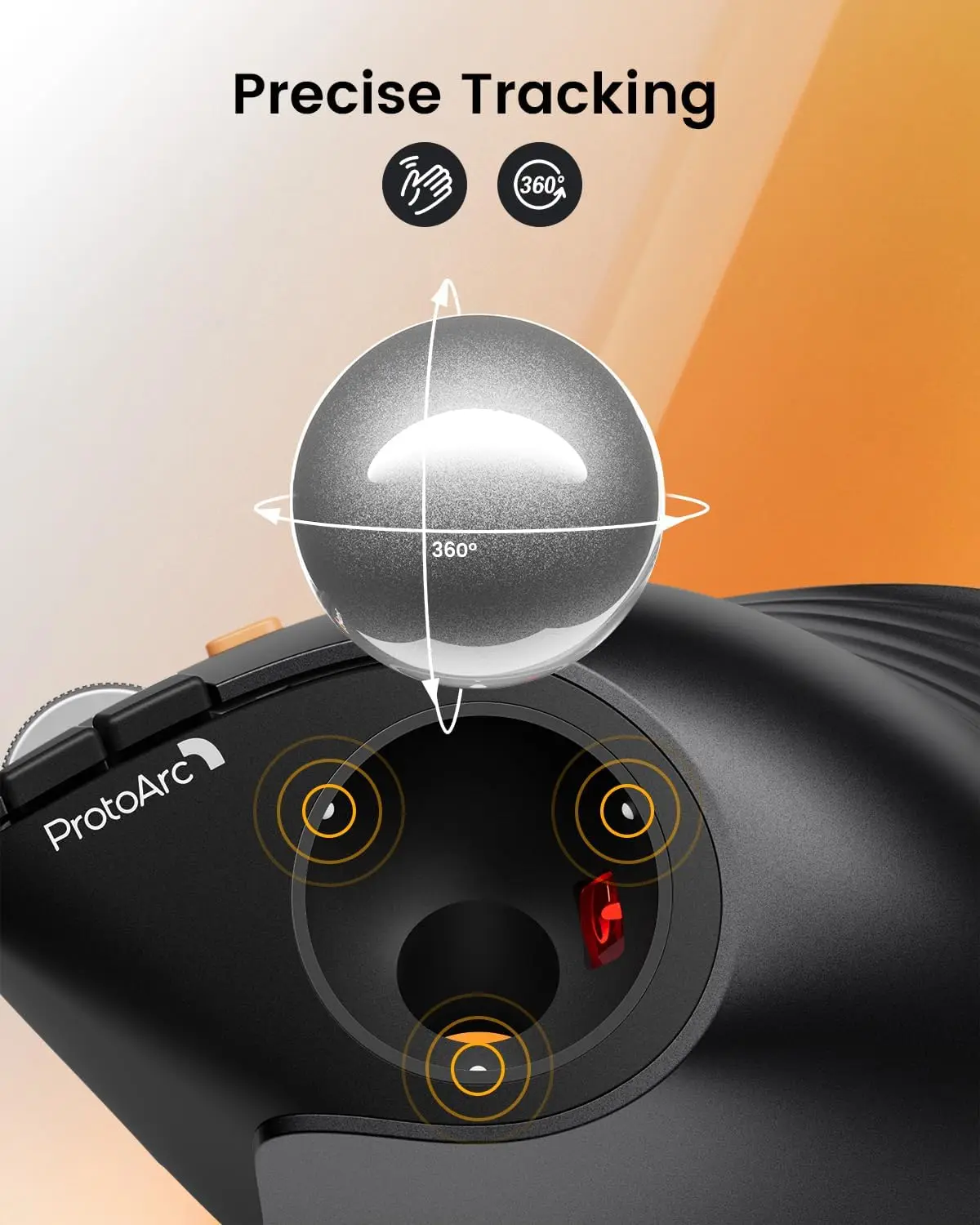 Trackball Mouse EM05 for Precision Control - Image 3