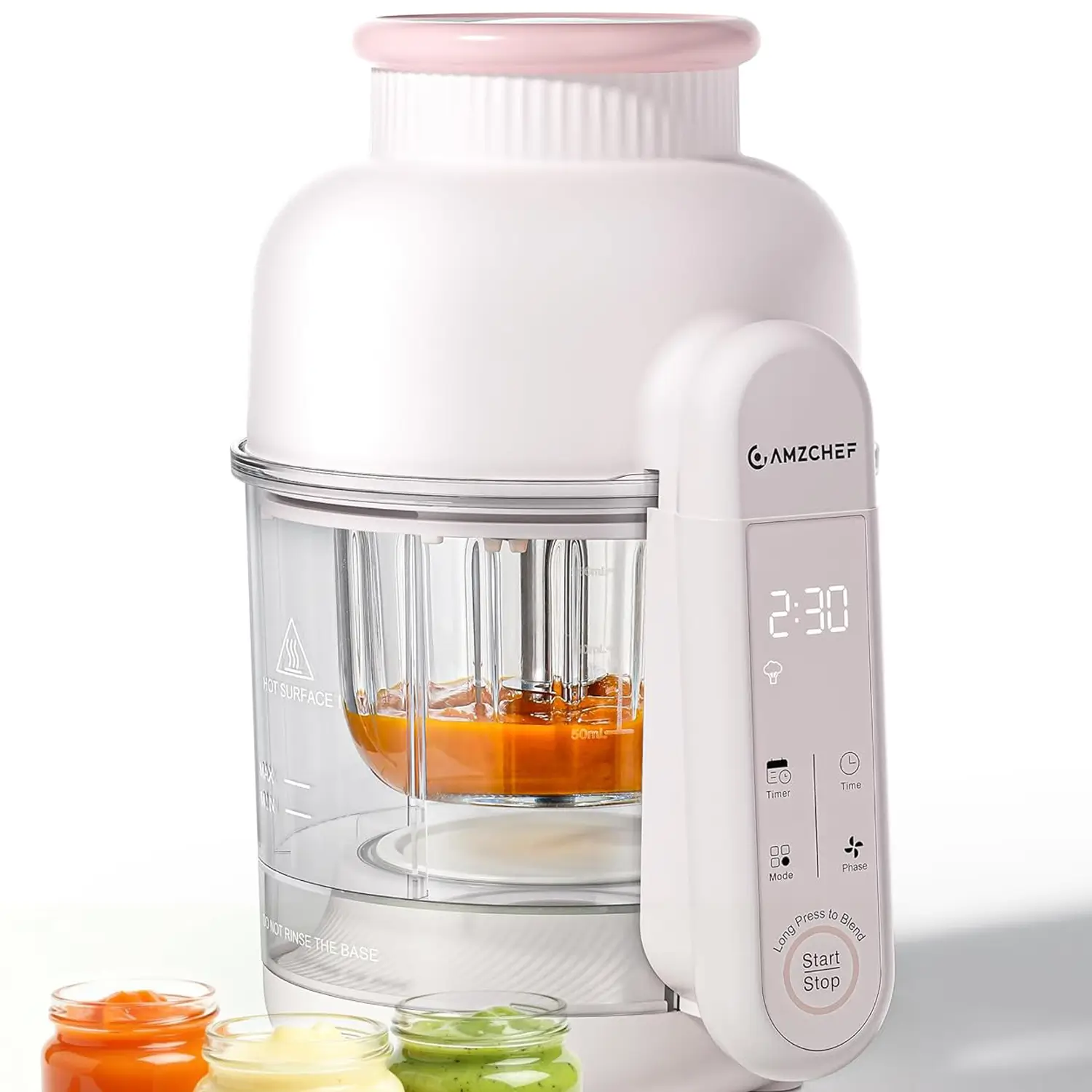 AMZCHEF 6-in-1 Baby Food Maker with Auto Steam 1