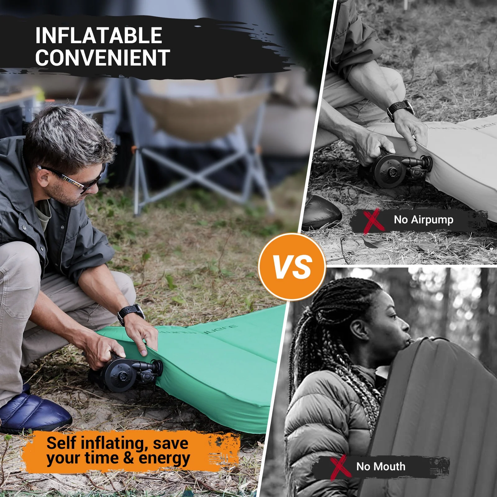 KingCamp PREMIUM Self Inflating Foam Sleeping Pad Double/Single - Image 20