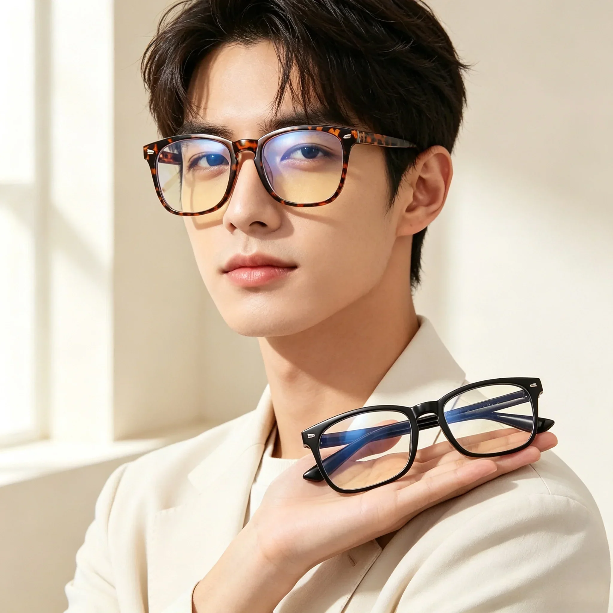 Gaming Glasses for Computer Use - Black Frame - Image 4