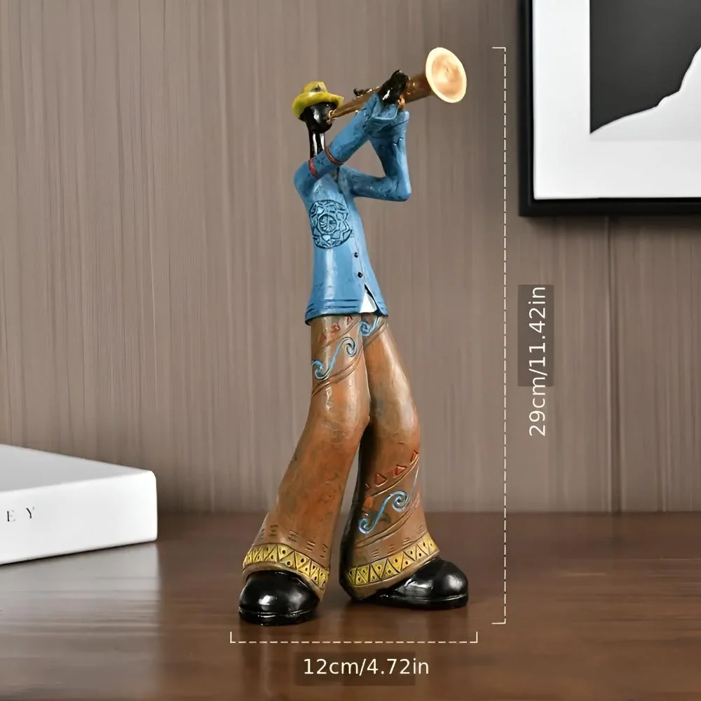 Tabletop Figurine Resin Abstract Jazz Design - Image 2