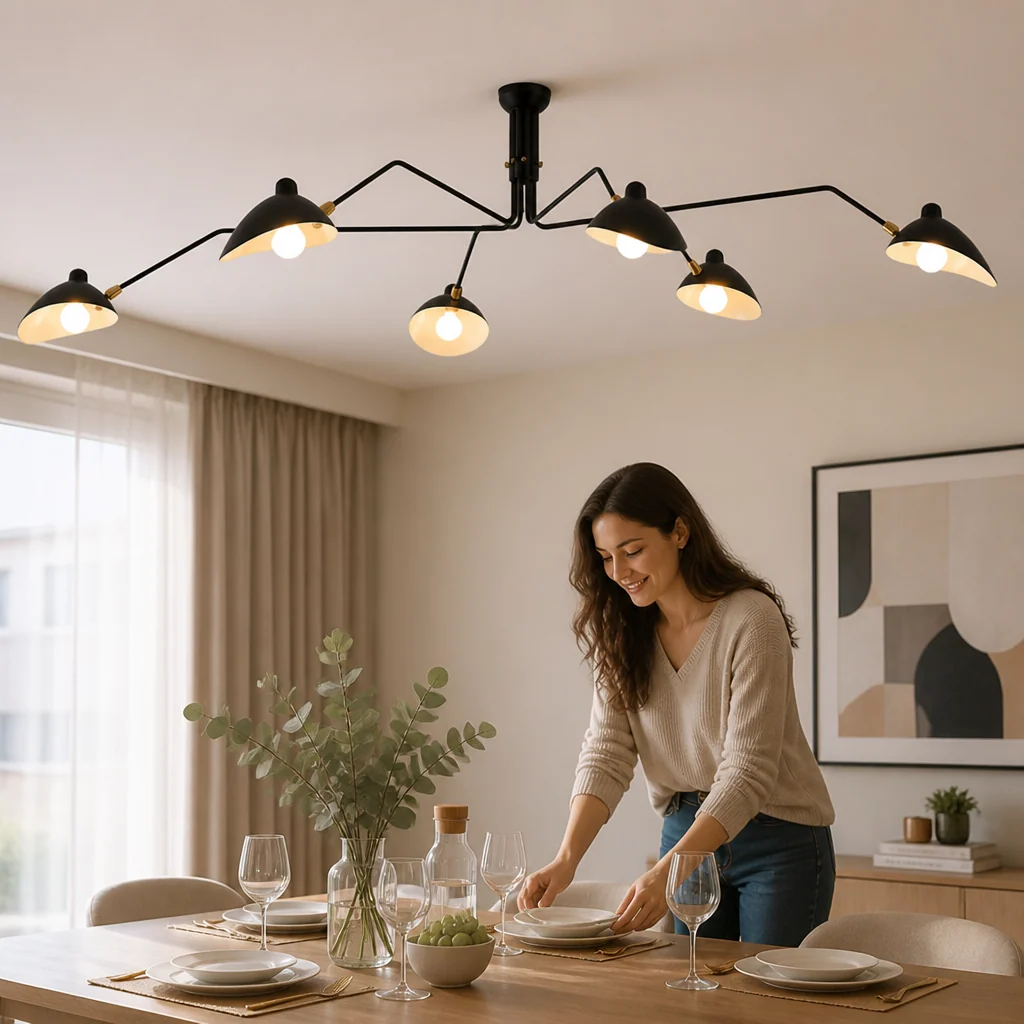 Ceiling Light Adjustable LED Aluminum & Brass - Image 3