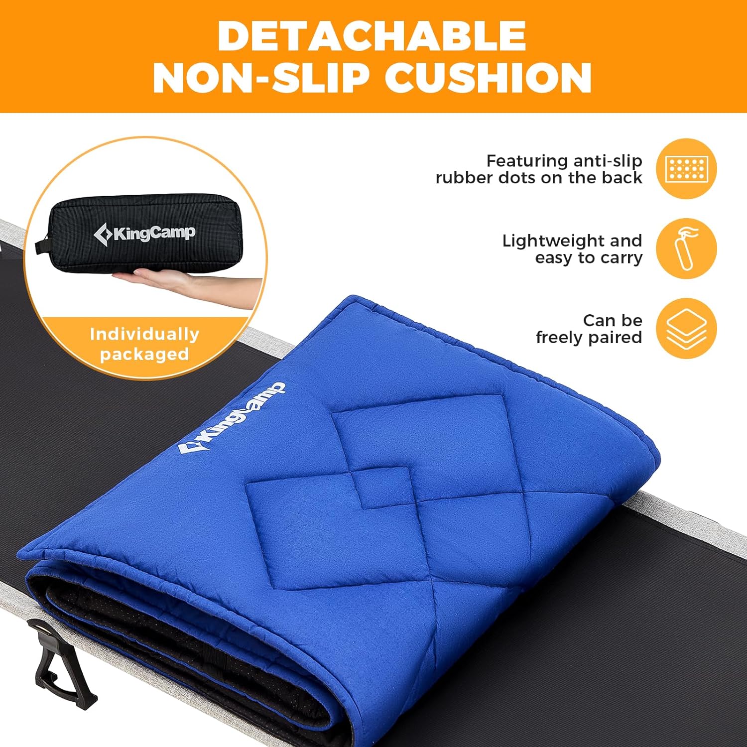 KingCamp Ultralight Camping Cot with Mattress - Image 6